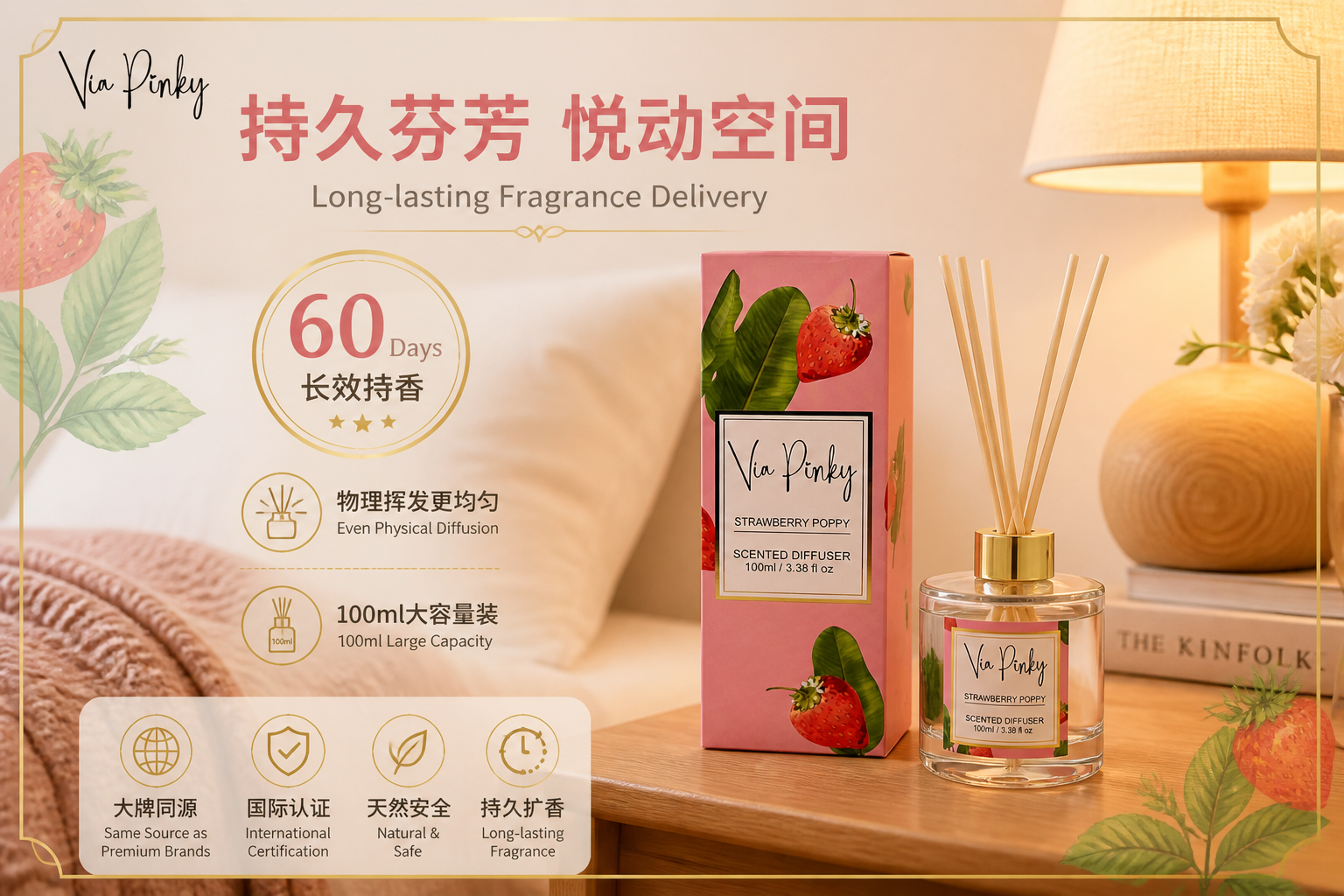 展示使用场景，体现长效芬芳价值
