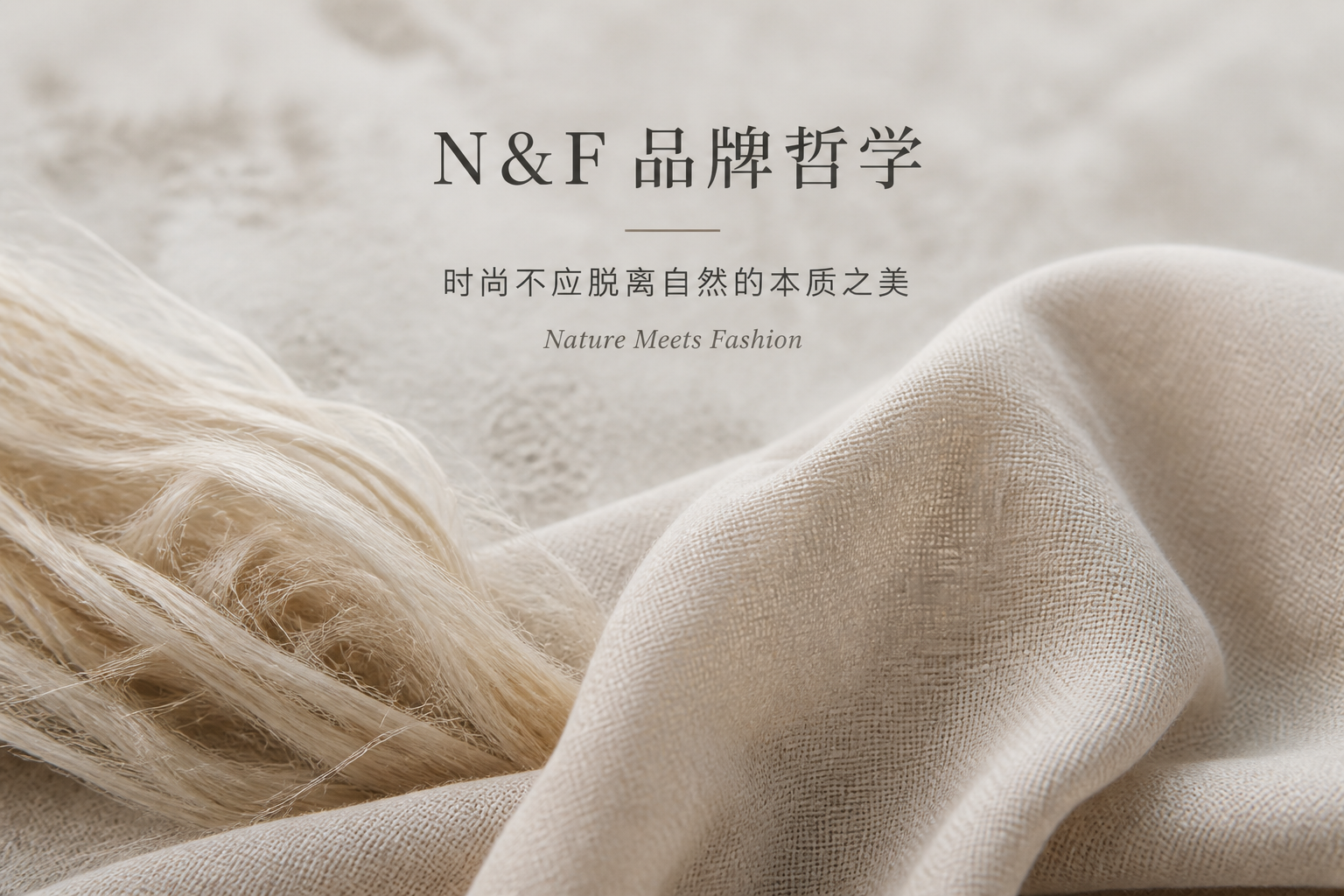品牌溯源，介绍N&F品牌理念与天然面料坚持
